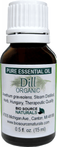 Dill, Organic Pure Essential Oil
